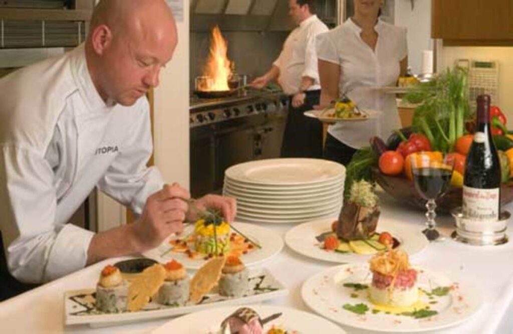 Culinary delights are prepared by world-class chefs to enhance your yacht charter experience.